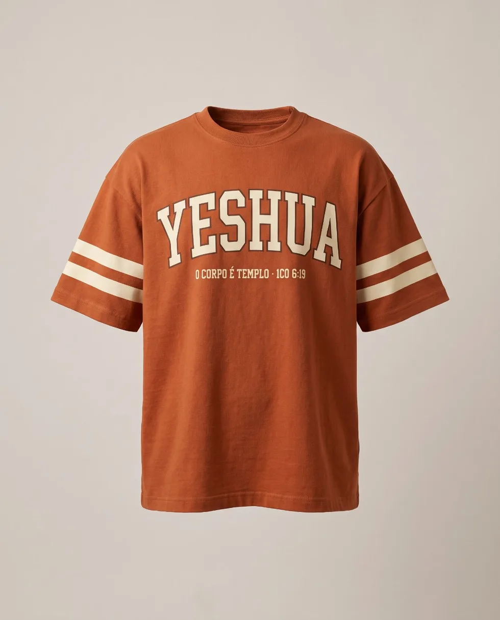 Liga oversized, Laranja queimado, listras na manga