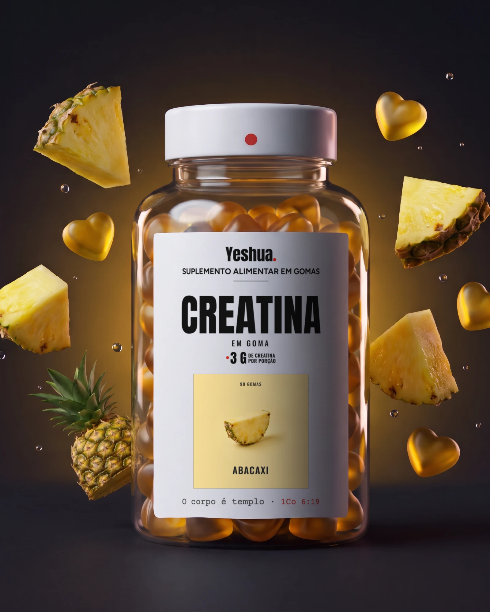 Creatina em goma, Abacaxi