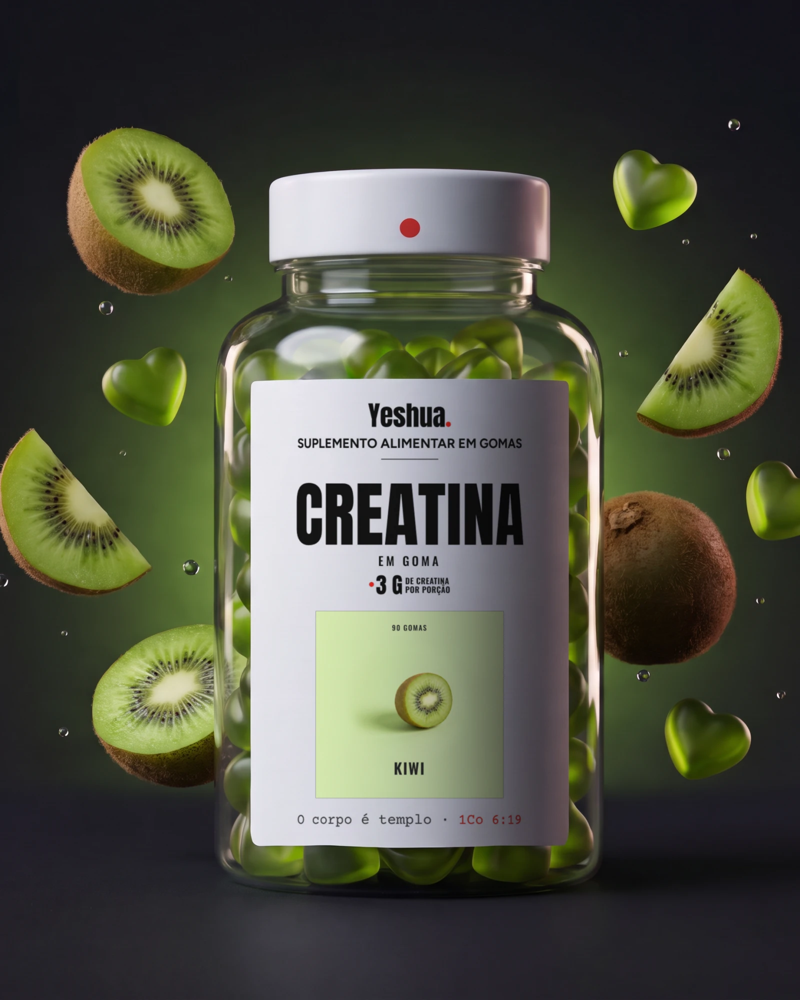Creatina em goma, Kiwi