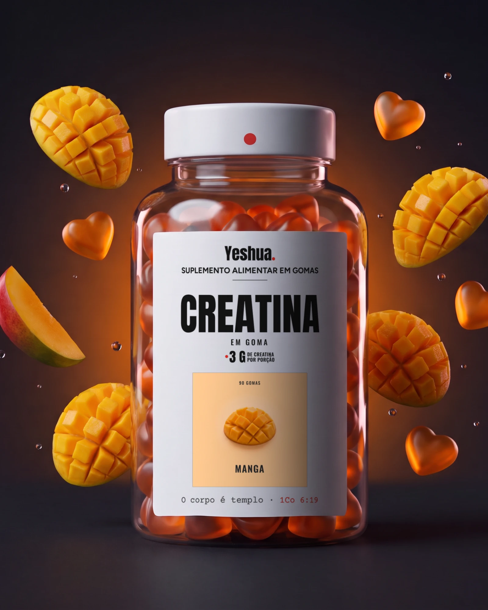 Creatina em goma, Manga