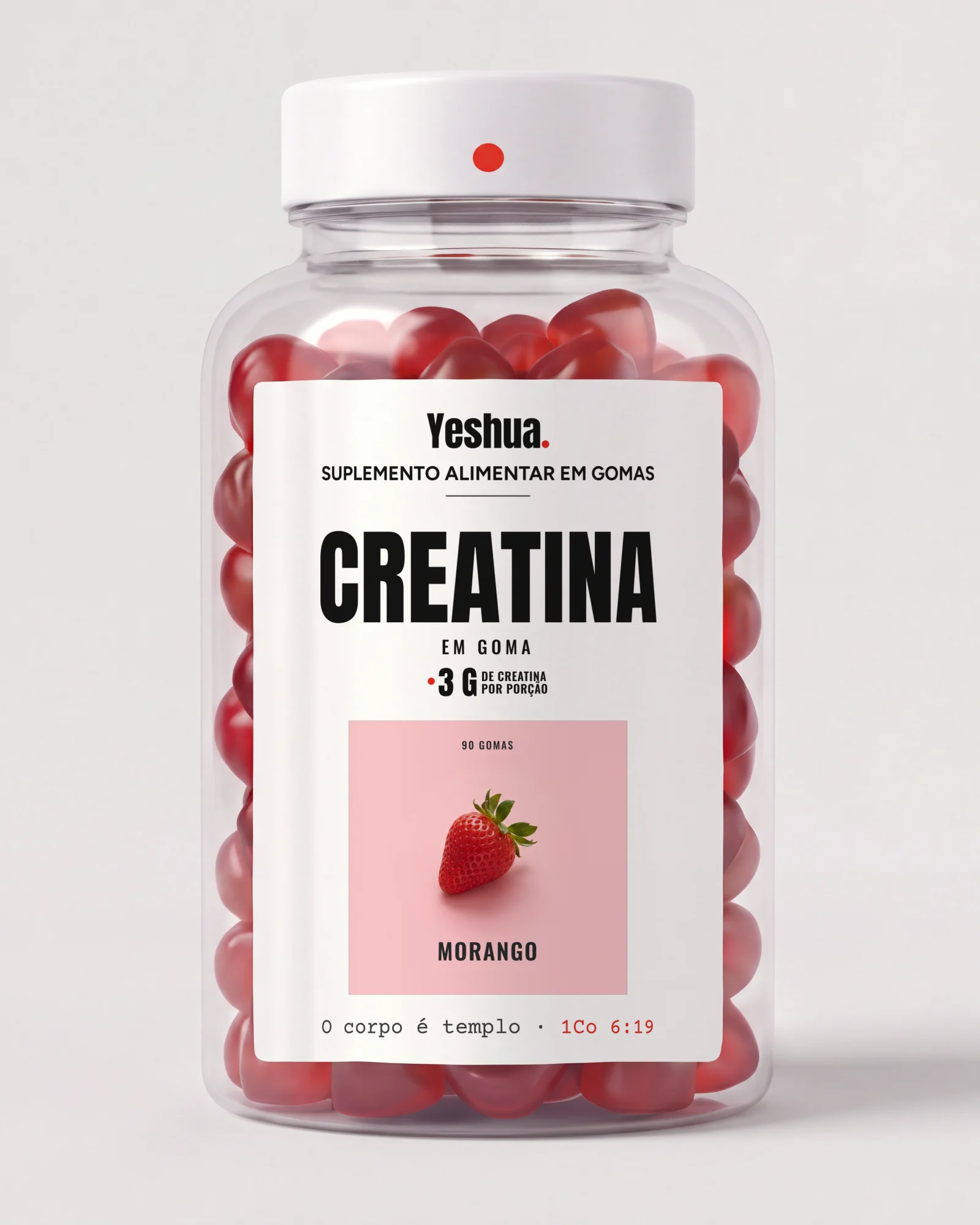 Creatina em goma, Morango
