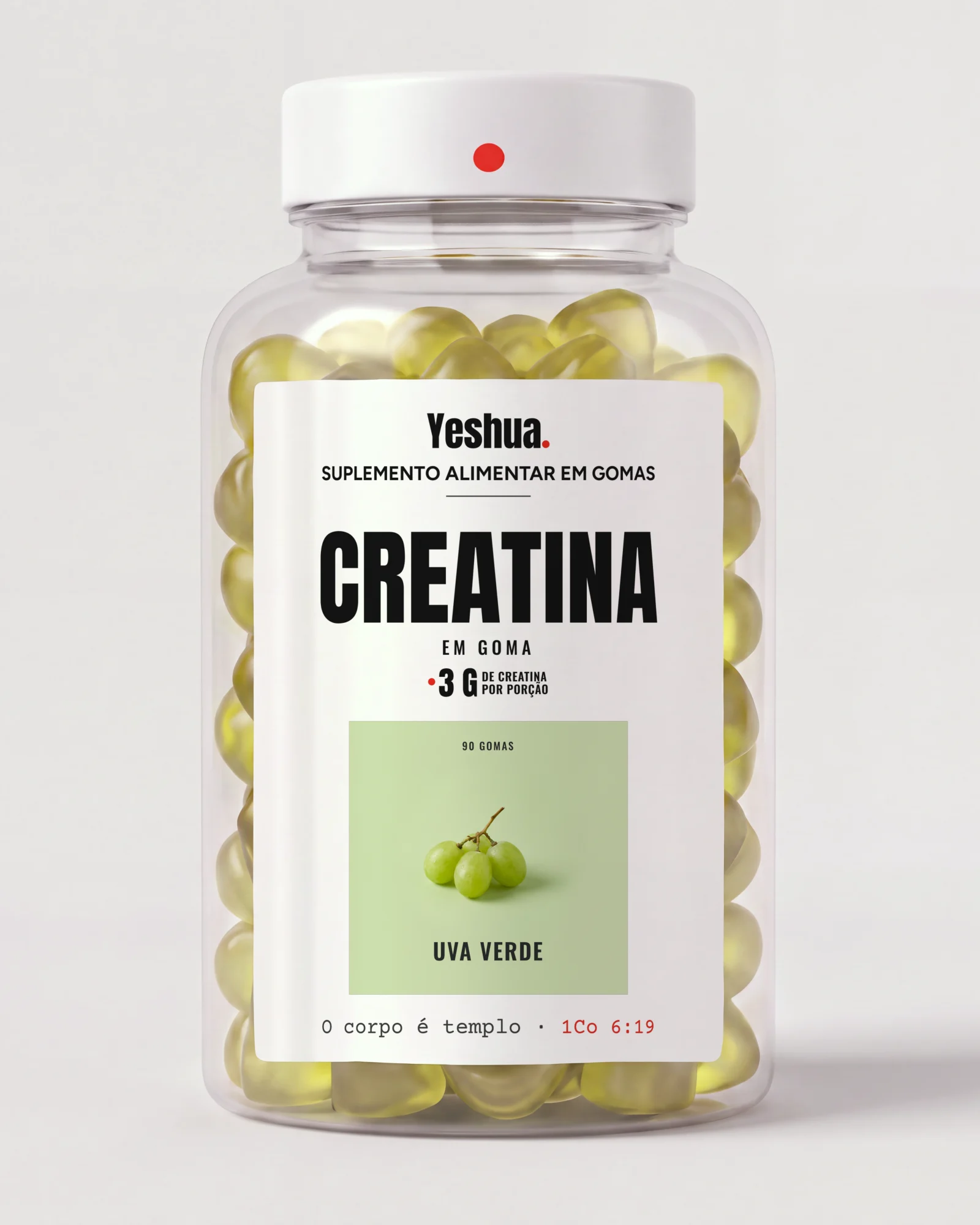 Creatina em goma, sabor Uva verde